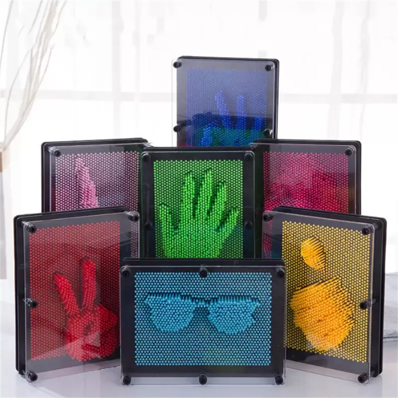 Kids Finger Toys Craft 3D Clone Fingerprint Needle Painting Novelty Funny Gadgets Interesting Children Toys Home Decoration Birthday Gift