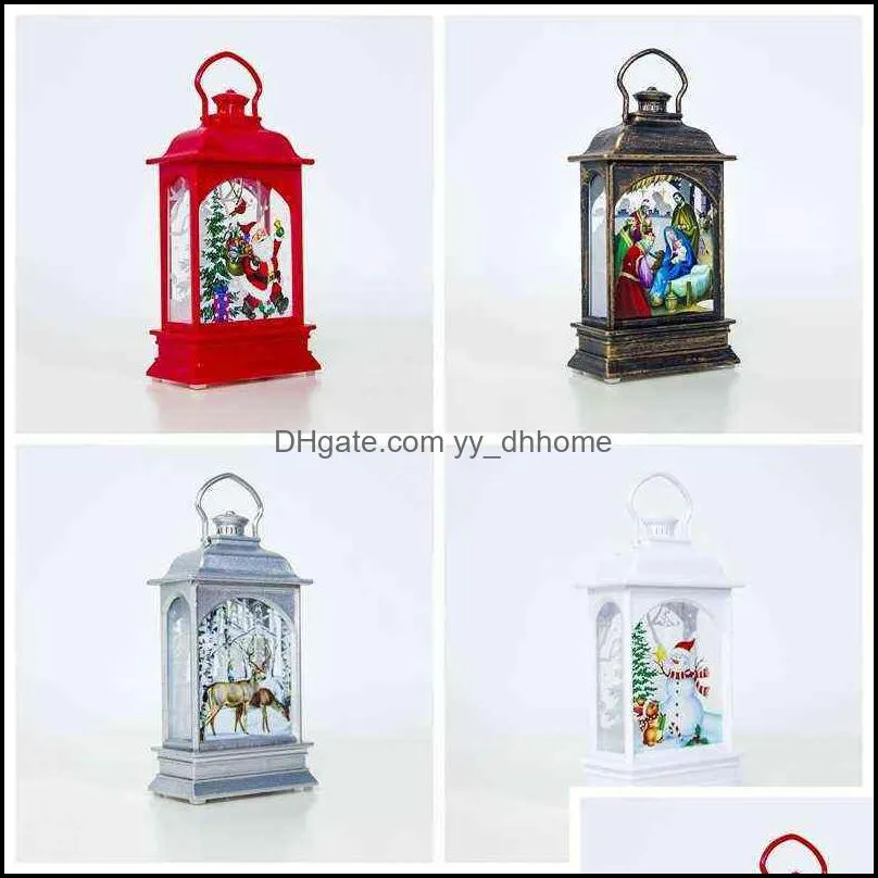 christmas candle holders candlestick hanging light pendant table lamp decoration ornament elk snowman santa pattern xmas hang lights