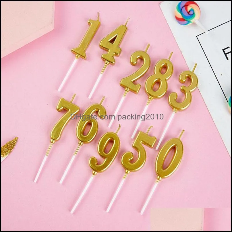 champagne number 0-9 happy birthday cake candles topper decor party supplies decor candles diy home decor supplies number candle