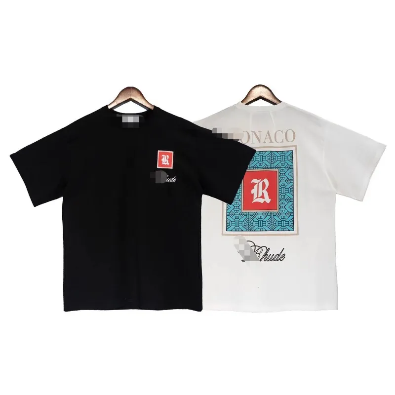 Camisetas masculinas de designer de verão Padrão de impressão de letra de letra solta camisetas de cor sólida