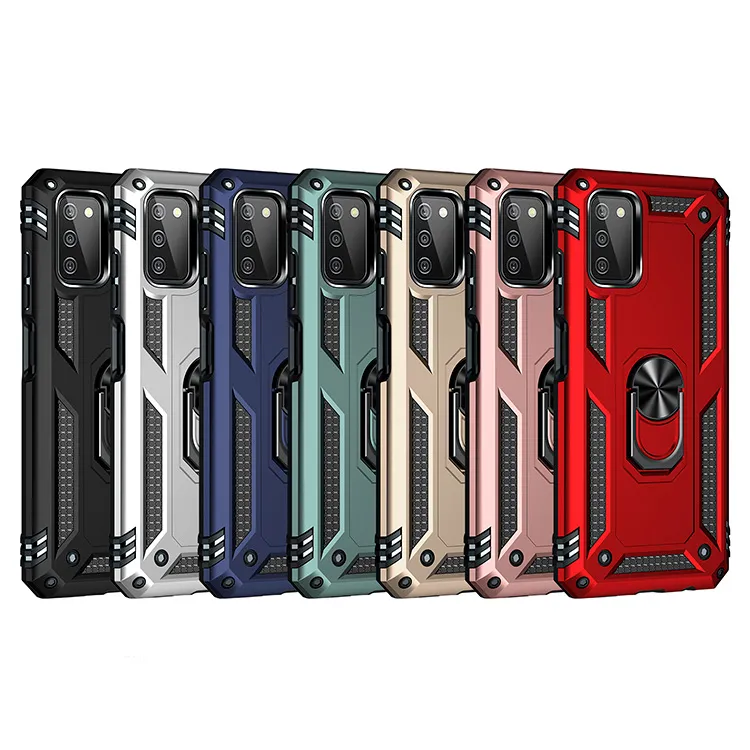 Hybrid Armor Phone Cases Pour Samsung A53 A73 A33 A13 A03S A23 A32 A03 A03 Core Magnetic Car Holder Mobile Shockproof Case Kickstand Cover D1