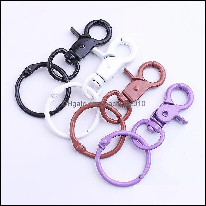 diy lobster clasps clips snap hooks snaps hook chain party supplies wholesale 31mm metal colorful lobsters clasp swivel