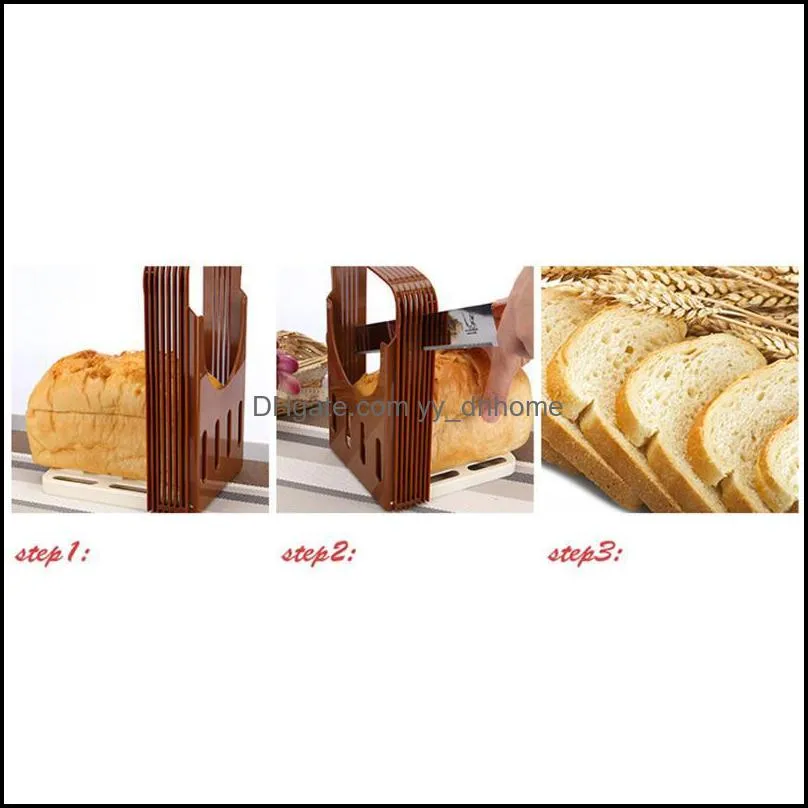 15/20/24/30mm bread slicer plastic foldable loaf cut rack cutting guide slicing tool kitchen accessories cakes split tools baking &