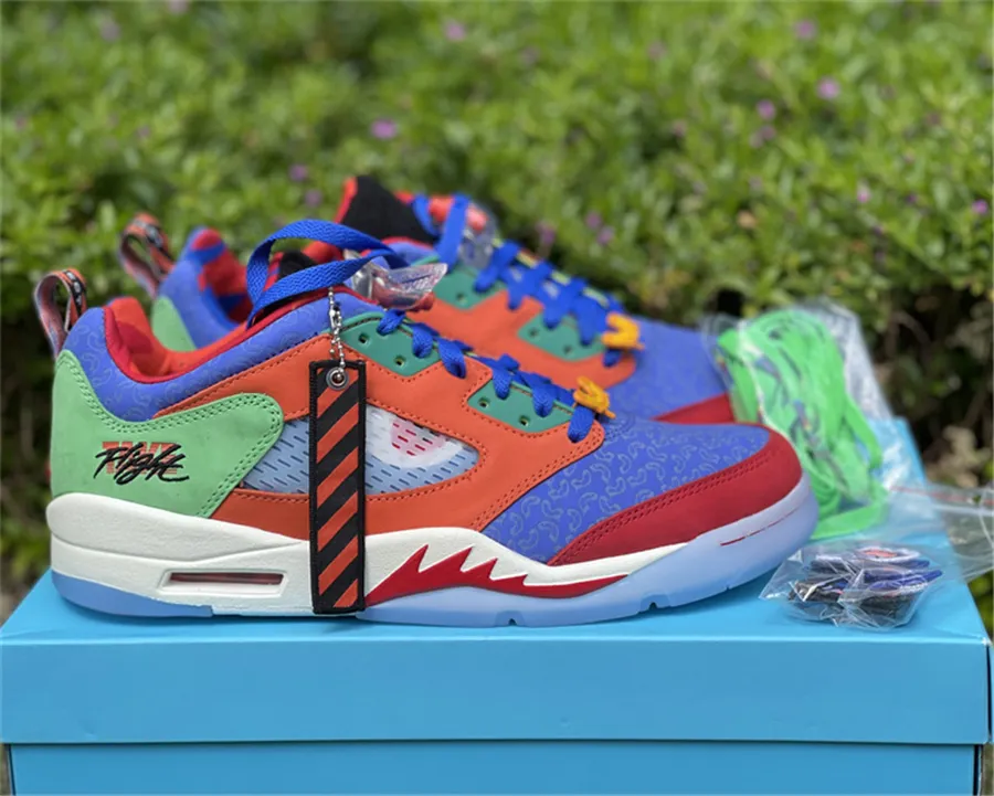 12 يومًا احصل على حذاء 2022 3 أيام السفينة 5 Low Doernbecher Freestyle 5s Jumpman Shoes DR6287-486 V Hyper Royal Orange Sports Sneakers أحذية كرة السلة للرجال من توني