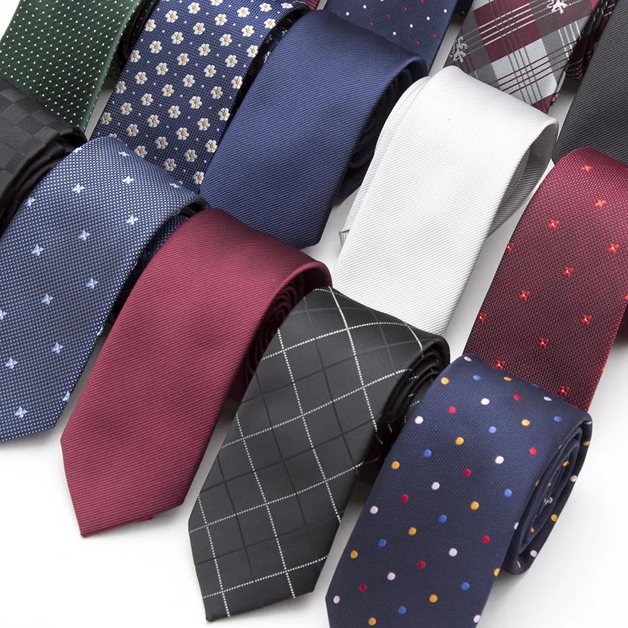 20 Szycie krawat męski chude krawat ślubny wioski poliestr czarna kropka moda męska
