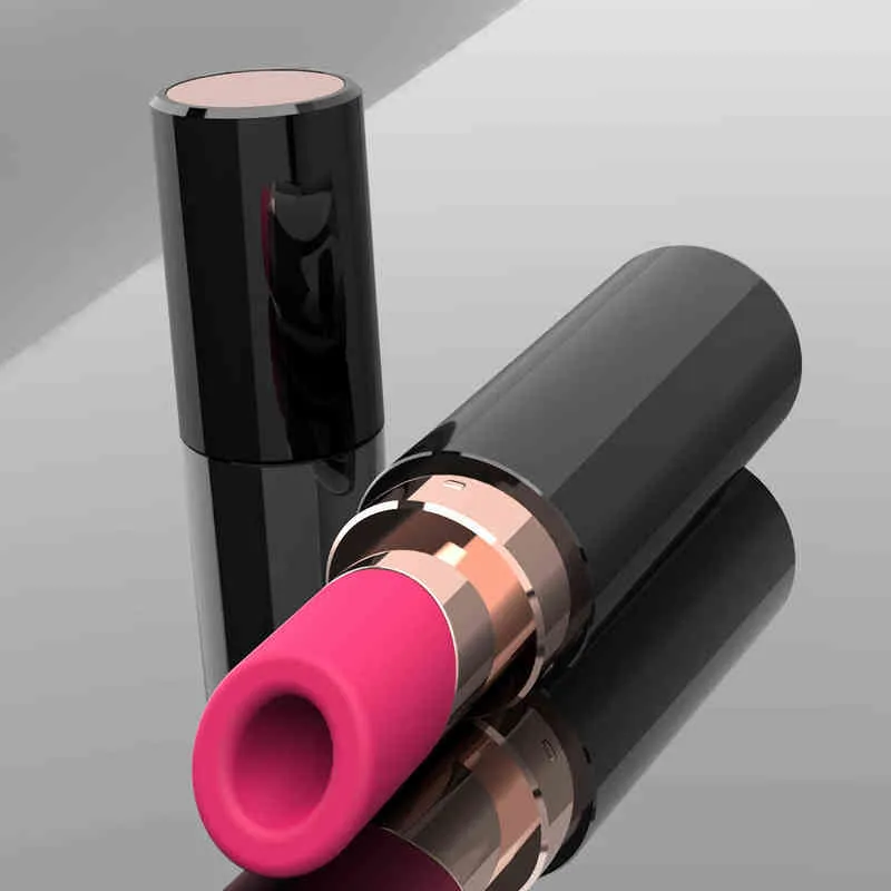 Nxy Eier Kugeln Klitoris Sucker Lippenstift Vibratoren für Frauen USB Mini Bullet Saugen Vibrator Nippel Klitoris Stimulator Weibliche Sexy Spielzeug 220509