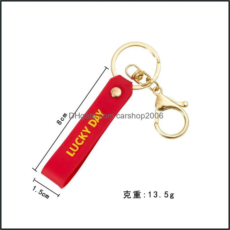 fedex key chain bag pendant letter pvc soft rubber schoolbag party favor key chain lanyard luck day handrope schoolbag pendant