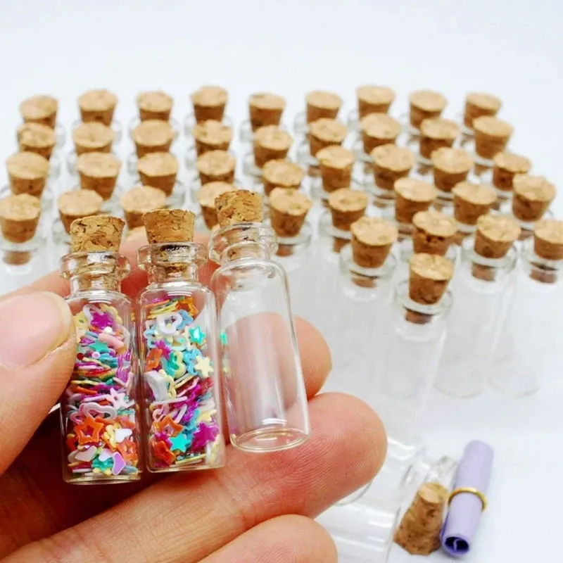 Teeny Tiny Glass Bottles with Cork