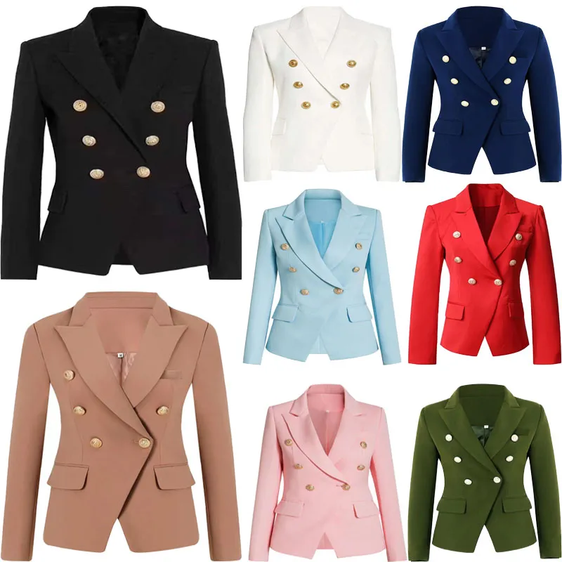 Veste manteau slim pour femmes, manteaux classiques, couleurs unies, double rangée, mode dame, plusieurs couleurs disponibles 3XL, nouvelle collection 2022