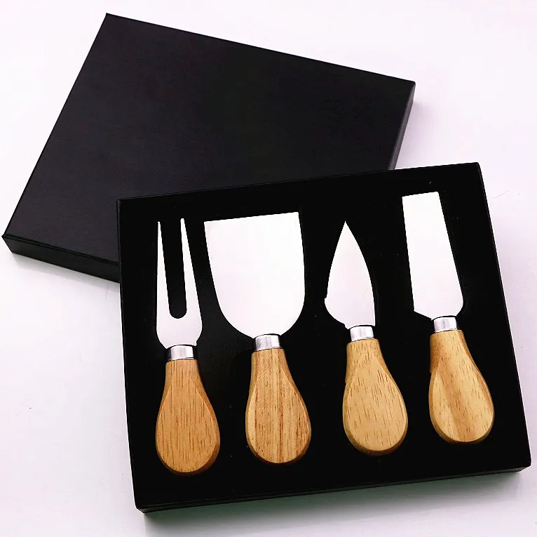 Wooden Handle Woodturning Cheese Knife Kit Set Cheese Knife Cutter