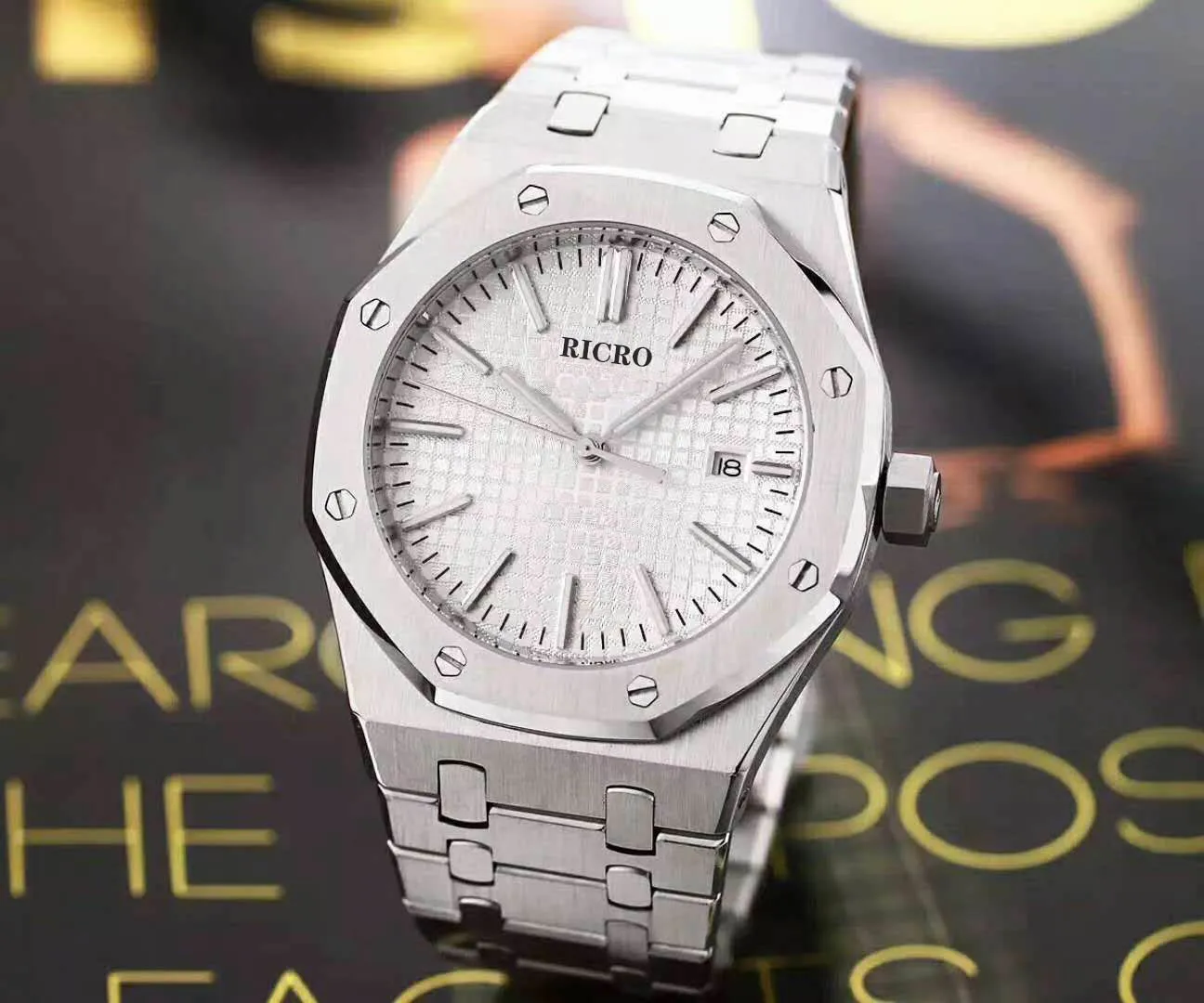 Men's sports watch automatic mechanical movement 42mm size 3163 fine steel designer watches