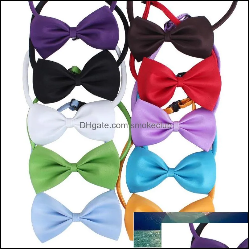 50 pcs/lot Mix Colors Pet Grooming Accessories Cat Dog Bow Tie Adjustable Bowtie Multicolor Pet Products