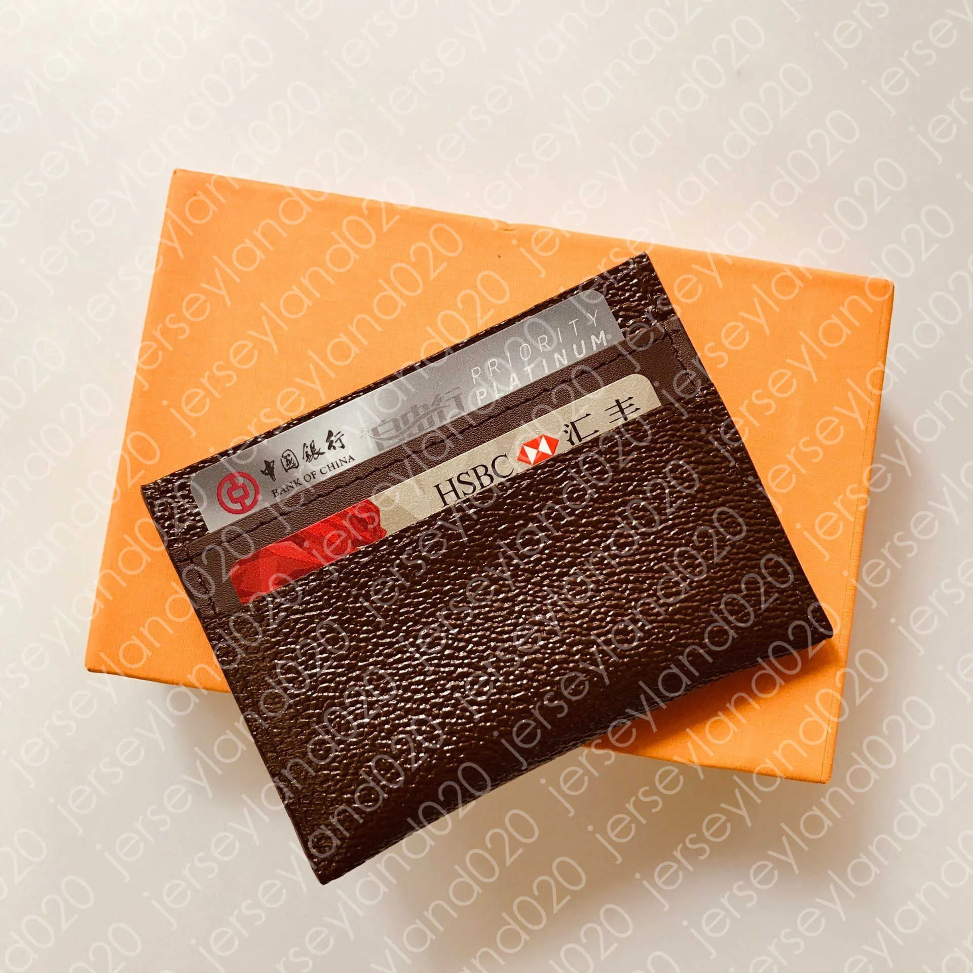 M62170 PORTE CARTES DOUBLE hommes porte-cartes porte-clés portefeuille design étui pour carte d'identité de visite organisateur de poche de luxe Multiple XL portefeuille Brazza
