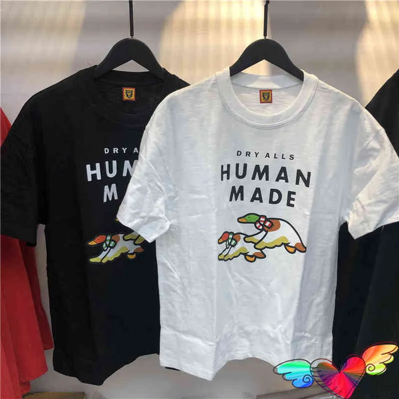 2022 Human Made Flying Goose T-shirt Men Women High Quality Duck Graphic Tee Cotton Tops Summer Short SleeveT220721