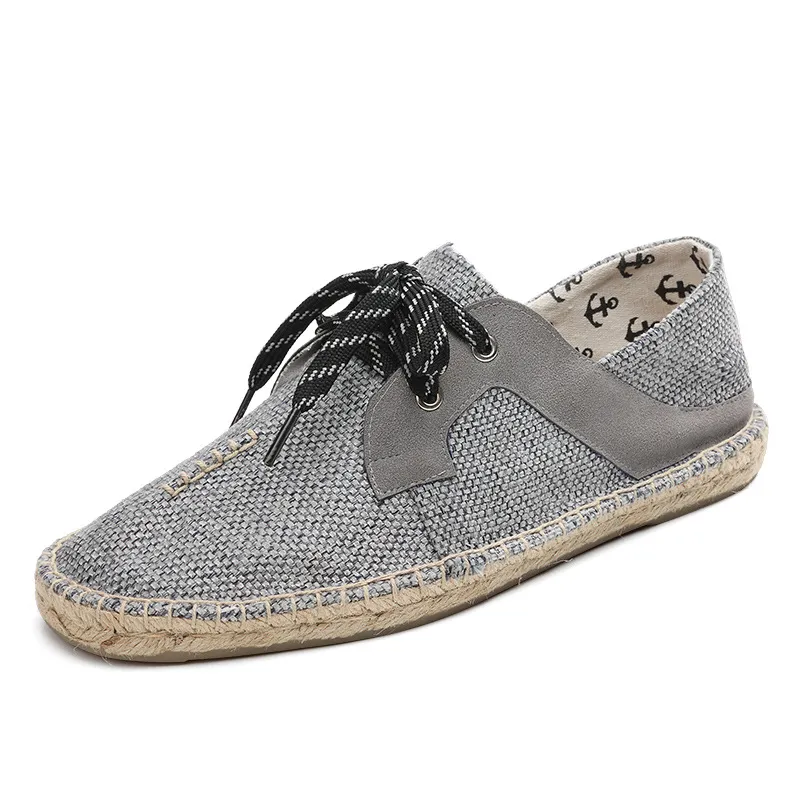 2022 Nieuwe canvas schoenen ademend stro henneptouw heren dames groot formaat 36-44 eur mode Ademend comfortabel zwart wit groen Casual drie 11