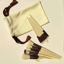 Set di pennelli per trucco da donna da 13 pezzi Pennelli per trucco professionali per capelli super morbidi ad asciugatura rapida