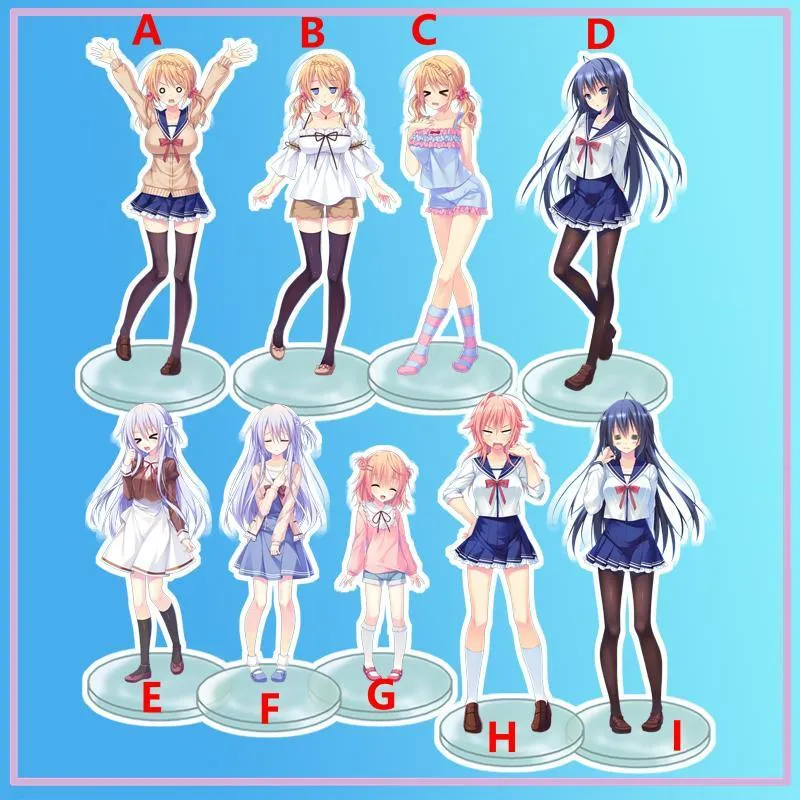 Kreki Anime Stand and First Love zostaną siostrą Shinobu Tokitani Yuuka miyamoto akrylowa figura Dekoracja Dekoracja pulpitu 15cmkeychains