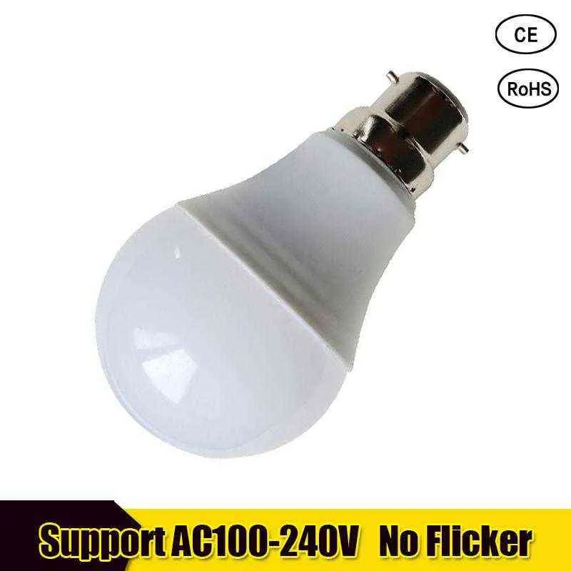 Real Power LED Bulb B22 LED Lampada Ampoule Bombilla 18W 15W 12W 9W 7W 5W 3W LED Light 220V 110V Cold/Warm White Led Spotlight