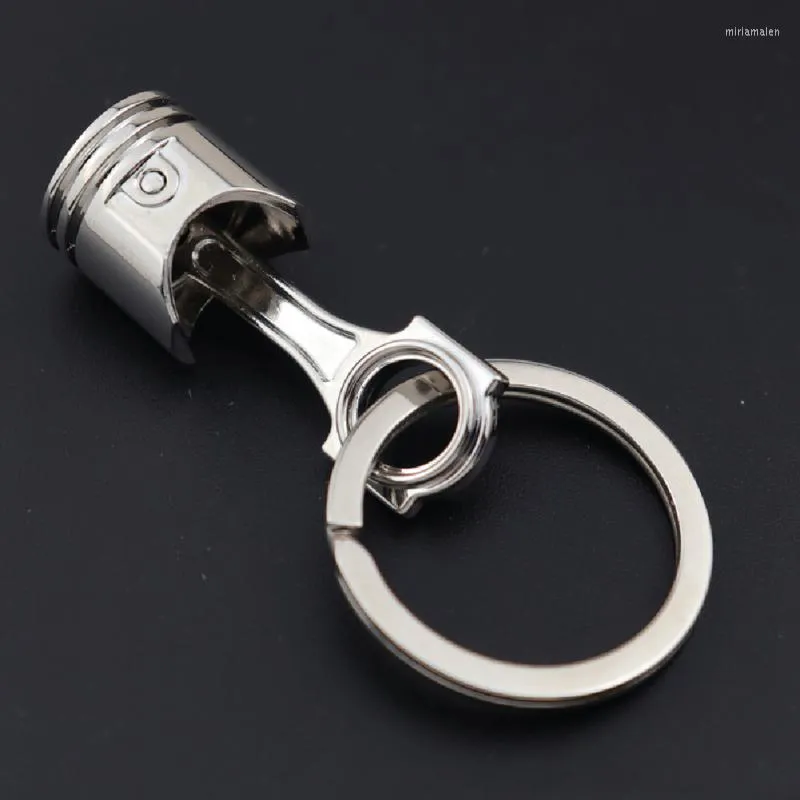 Anahtarlıklar mini araba motoru piston anahtar zinciri çinko alaşım anahtar zincir yüzüğü anahtarlama Keyfob iç aksesuarlar dropship miri22