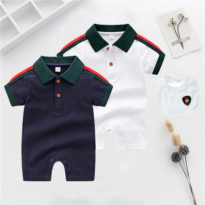2026 Designer 100% Cotton Baby Rompers Baltic Born Jumpsuit With Bib ...