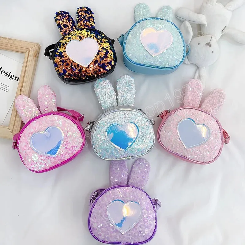 Kids Purses and Handbags Cute Rabbit Ear Girls Min Crossbody Bags Baby Small Coin Pouch Children Clutch Purse Bag