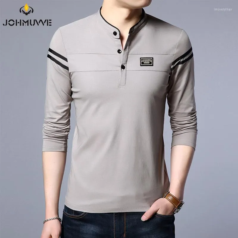 Men's T-Shirts Men Round Neck Long-sleeved T-shirt Trend All-match Casual Business Work Multi-color Belt Pattern SummerMen's Imon22