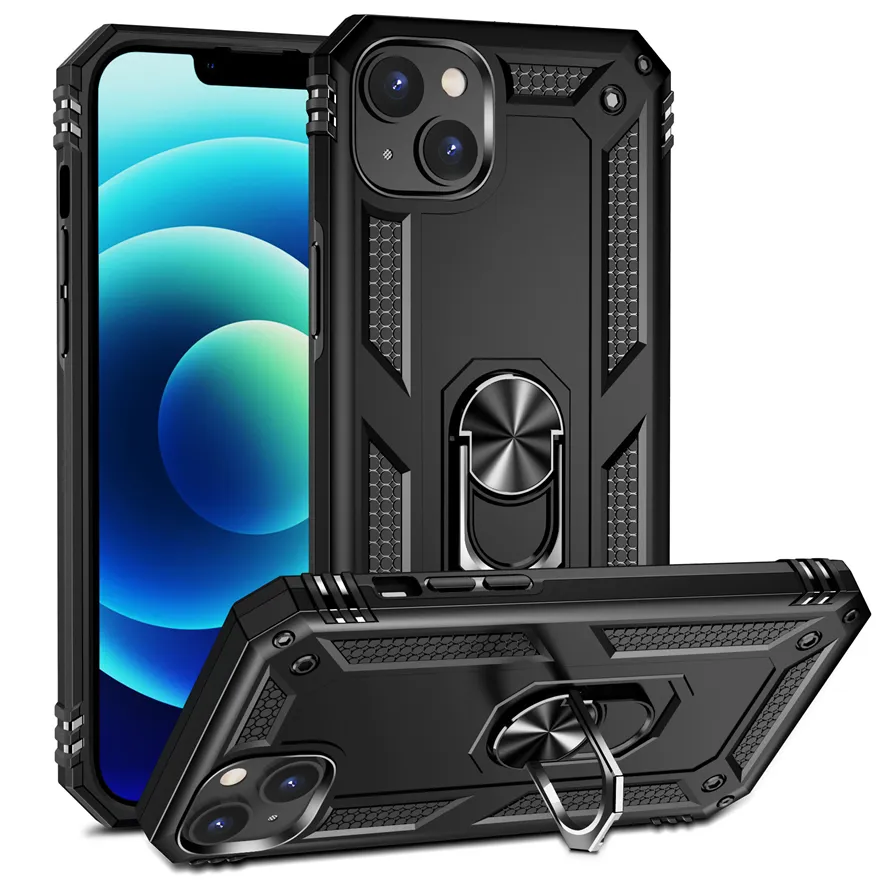 Estuches para teléfonos celulares Defend Holder Ring Anti-caída Protección contra caídas Estuches para teléfonos móviles para Apple iPhone 11 12 13 14 Pro Max Cover