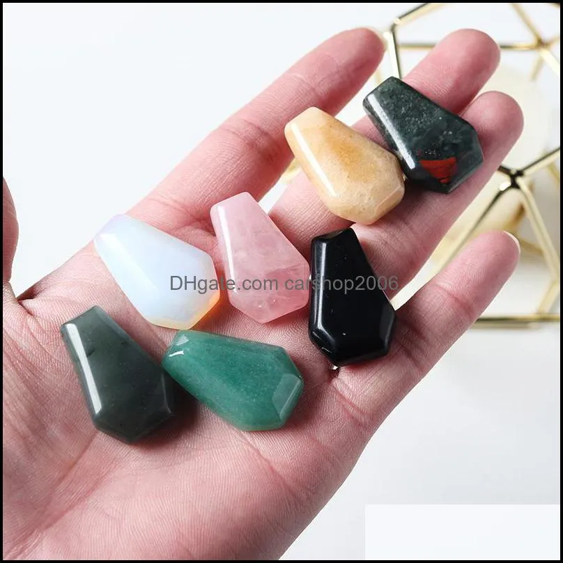 30*20mm natural crystal stone ornaments carved reiki healing quartz mineral tumbled gemstones hand home decor