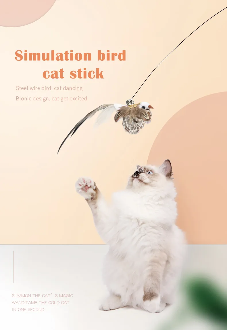 Cat Stick Toy - Dual Head Cat Fishing Pole Toy - Suction Cup Base Funny Cat  Toys for Indoor Cats Cat Teaser Cat String Toy with Fixed Clip ?? :  : Pet Supplies