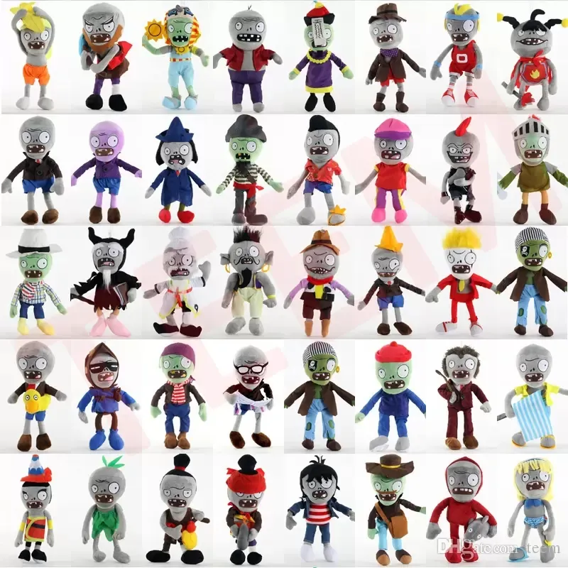 Dolls 30cm Classic game doll Zombie Movies plushs toy Cute simulation doll kids giftHot sales 40 styles Vegetable plush toys