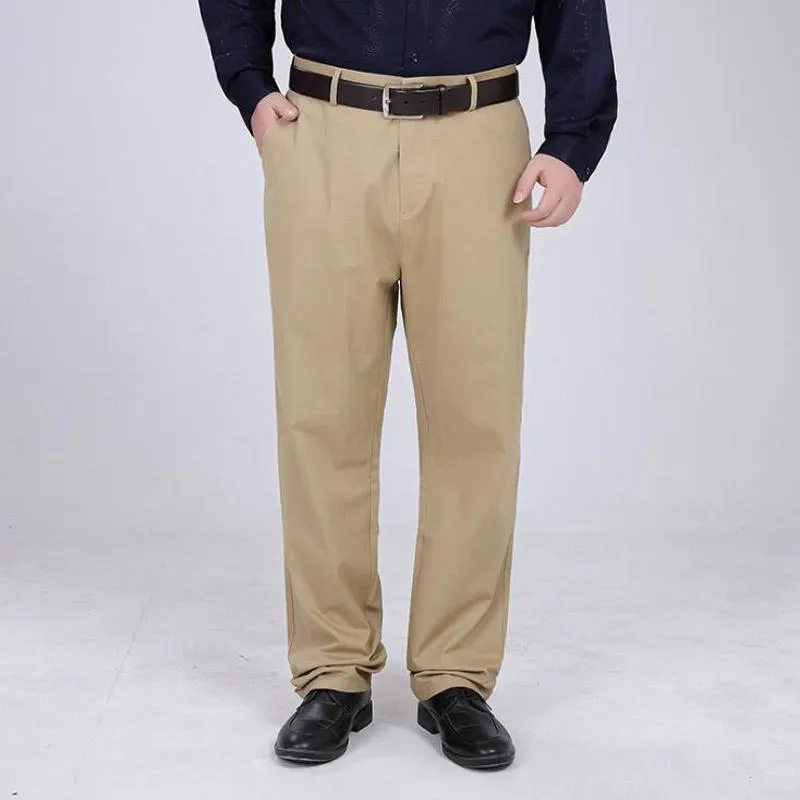 Pantalon masculin pantalon homme pantalon élastique étendue 9xl 10xl grande taille grande vente 48 50 52 Office kaki classique 44 46men's