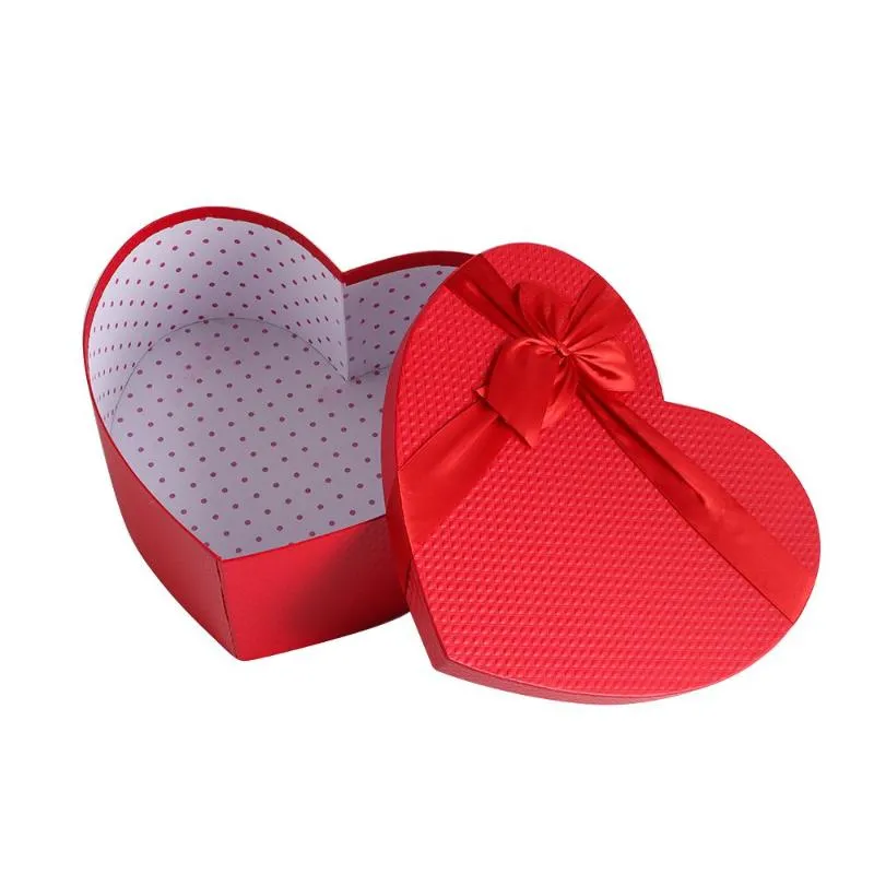 Geschenkwikkeling Bloemen Living Vaas Kerstset van 3 doos snoepdozen hartvormige bloemist hoedboxesgift