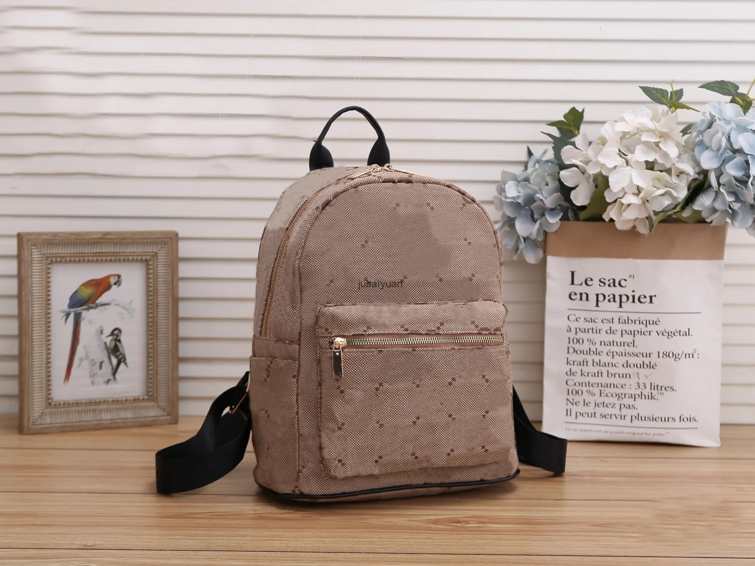 Luxury Designer Handbags Shoulder Bag Handbag Women's Bags Double G Logo Luxury Travel Backpack Mini School Bags Leather Small Schoolbag Ladies Mobile Phone Purse