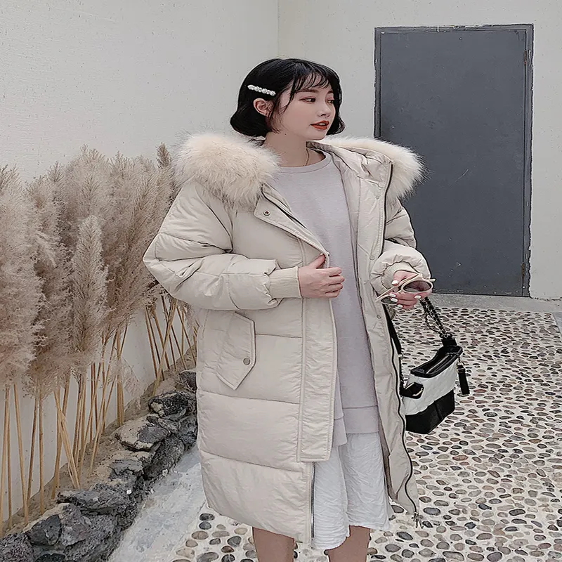 Economize muito em Casacos De Inverno Coreano Casaco De Inverno De  Comprimento Médio Feminino: Estilo De Algodão Acolchoado Solto Coreano em  grandes