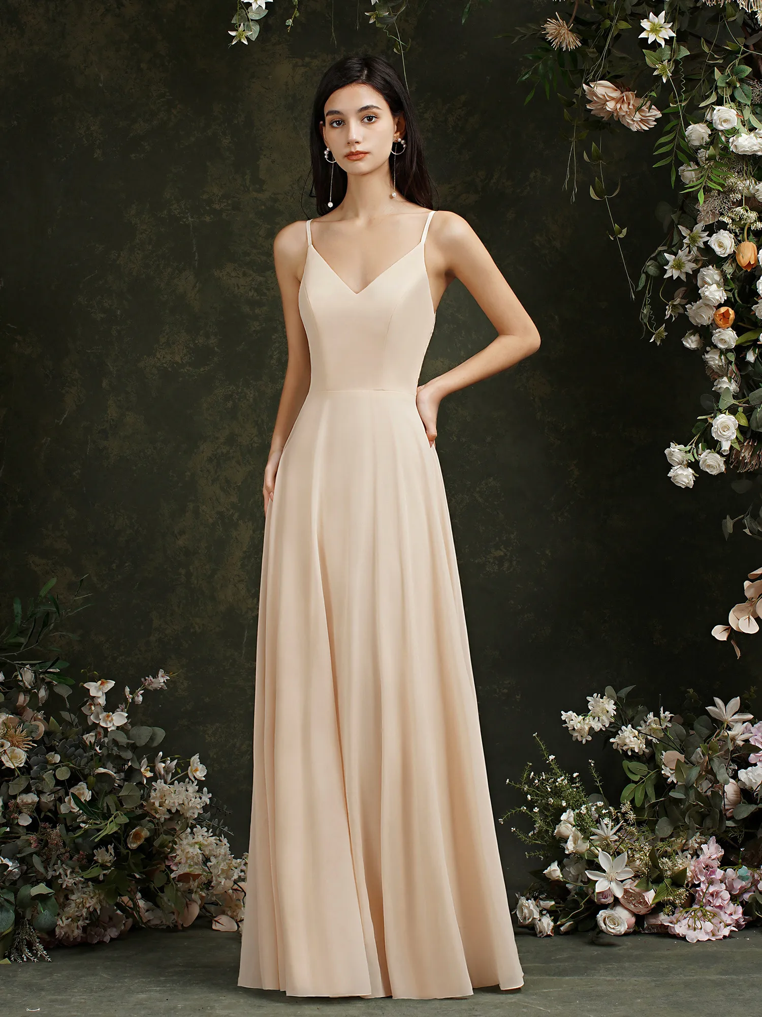 Lace Chiffon Champagne Evening Dress, A Line Mini... From Missbeautydress,  $25.31 | DHgate.Com