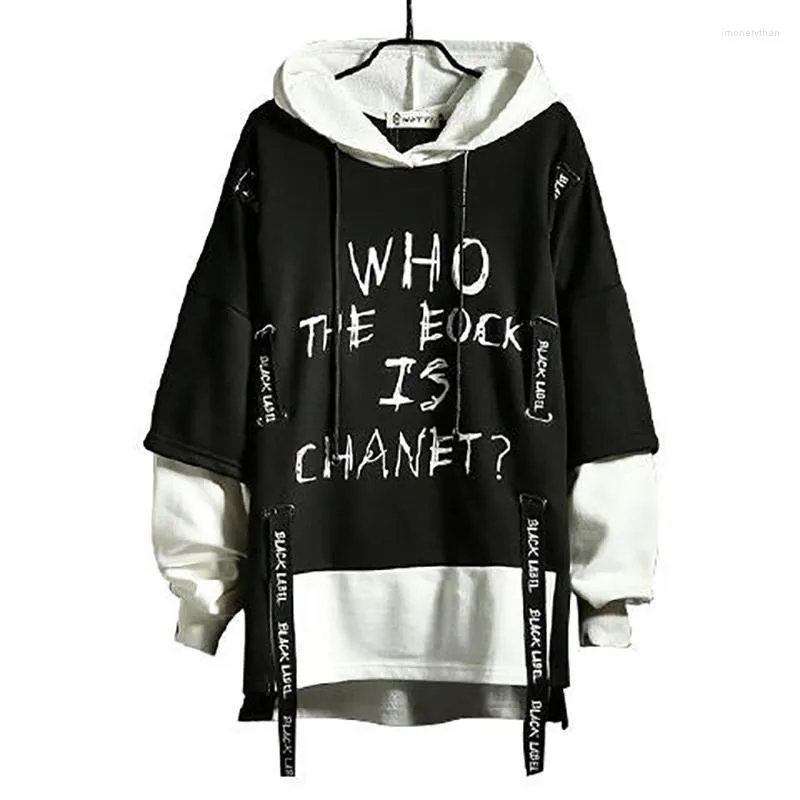 Men's Hoodies Fashion Hoodie Men Casual Letter Printing Crewneck Lounge Wear Streetwear Spring Summer Thin Hip Hop Anime Cloth Imon22