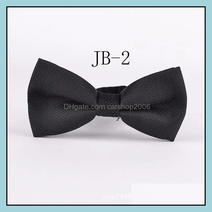 Fashion Men`s Women`s Polyester Silk Bowtie Stripes Metal Buckle Neck Bow ties Formal Leisure wear Polka dots check pattern bowties