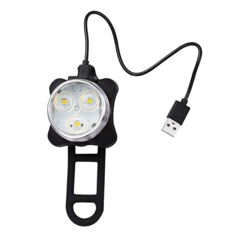 HJ 030 Mountain Bike Tail Light Front Light Highlight Night Riding USB