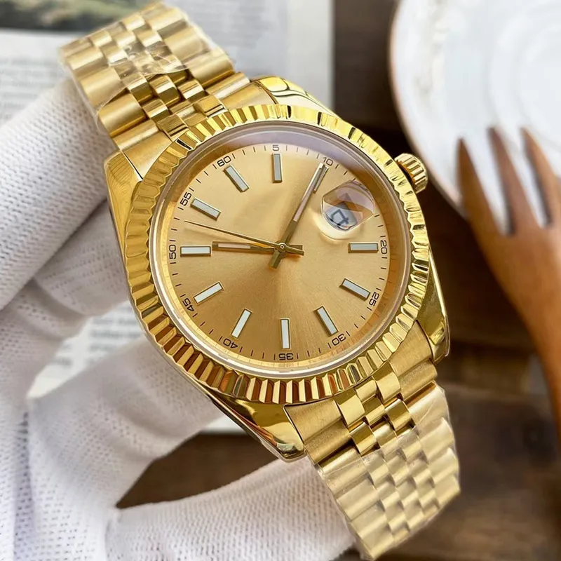 Luxury Mens Watch Automatic Mechanical Stainless Steel Strap Gold Wristwatch 36MM And 41MM Perfect Couple Watch Gift From Watches watch 58.76 DHgate.Com
