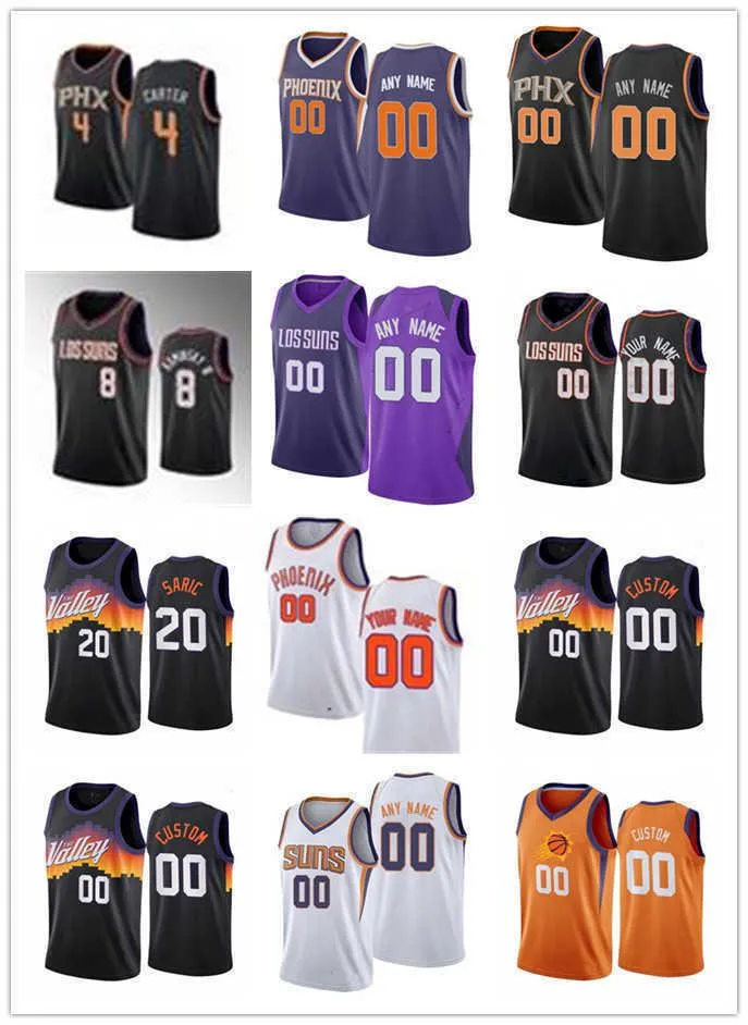 Mens Womens Youth 8 Frank Kaminsky 2 Langston Galloway 4 Jevon Carter 20 Dario Saric Custom Black white purple