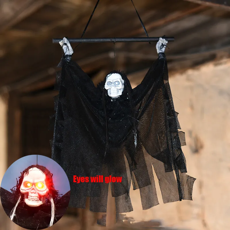 Autres événements Fourniture de fête Vocation Activé Halloween Decoration Skull Hanging 220823