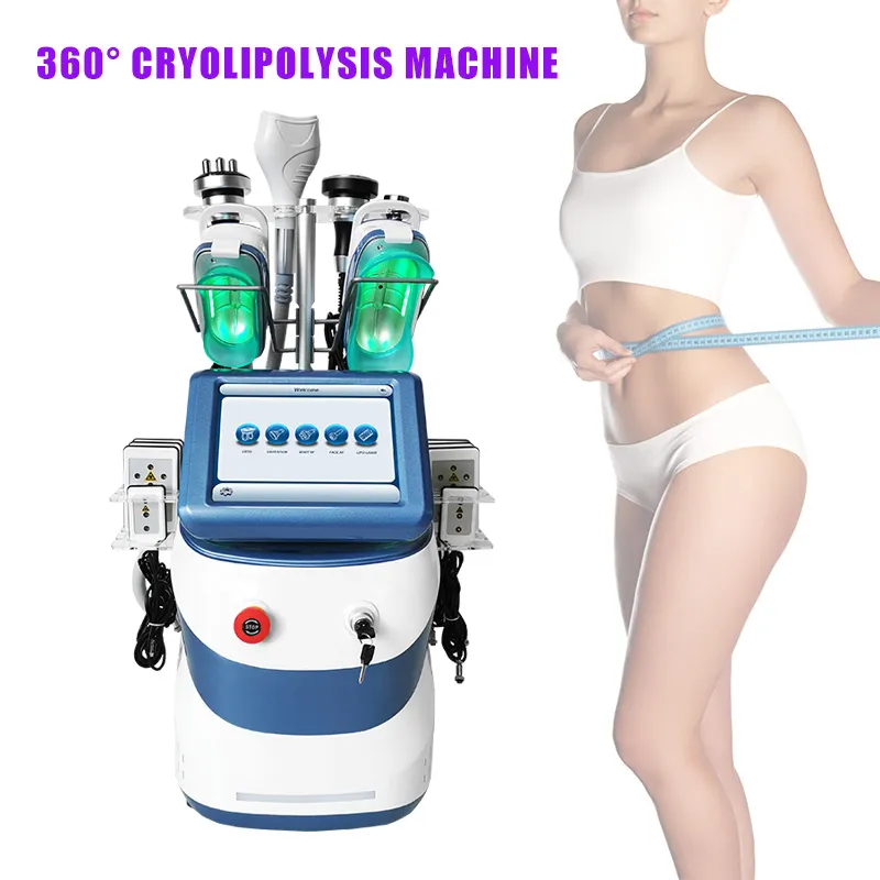 جديد آلة تجميد الدهون تحلل الدهون بالتبريد إزالة الدهون ثلاثية الأبعاد جهاز التبريد معدات الذقن المزدوجة السيلوليت RF cryo lipo