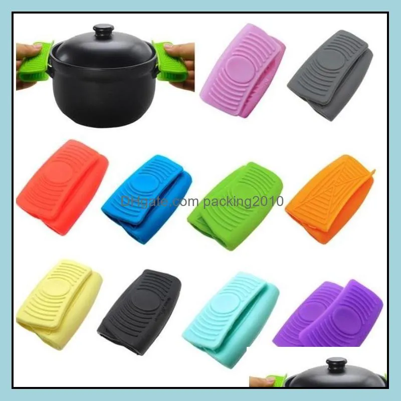 oven mini gloves silicone heatproof other bakeware anti-scalding glove clamp pot holders and potholders cooking high quality lxl867