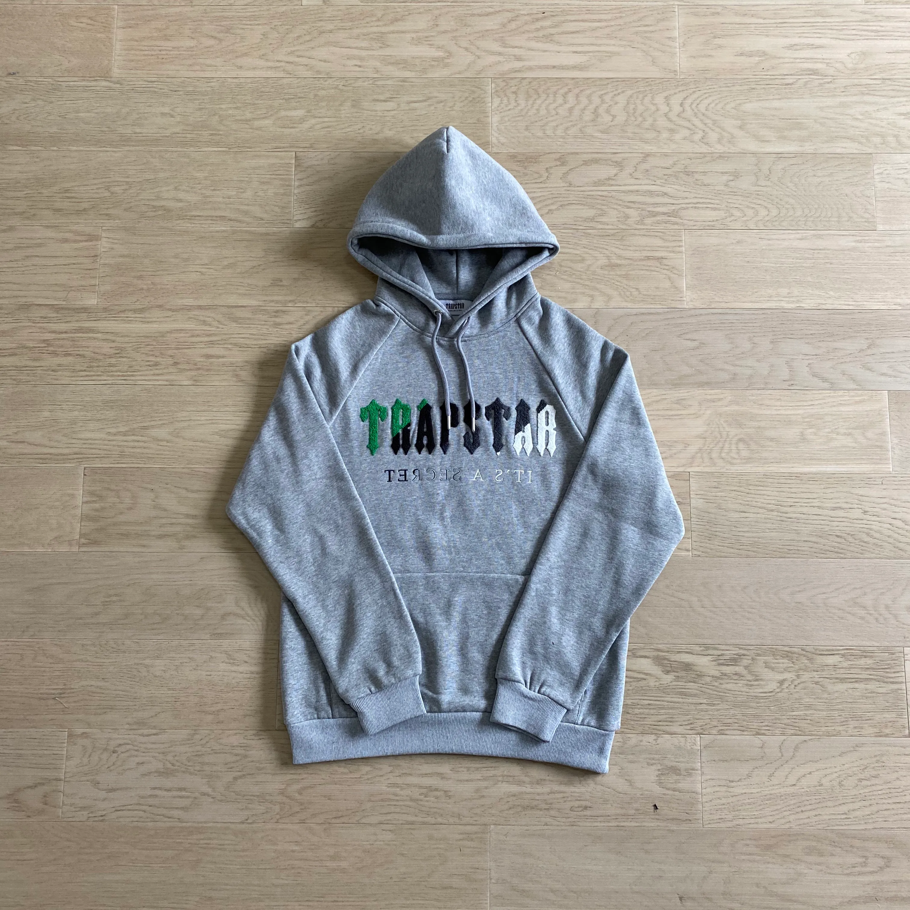 Trapstar Hoodie 1 To 1 Luxury Embroidered Letters Sportswear Grey