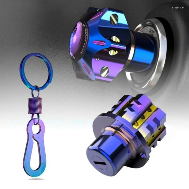 Porte-clés porte-clés Durable, tête d'anneau résistante pour accessoires de chaîne de moto, couverture de clés universelle Miri22