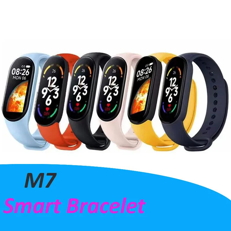 M7 Smart Watches Smart Wristband Sport Fitness Tracker Pedometer Heart Rate Blood Pressure Monitor Bracelet For Men Women