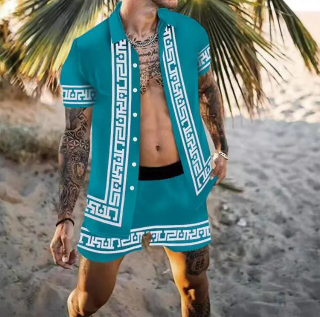 Mens Summer Tracksuit Designer Mens Cardigan Outfits And