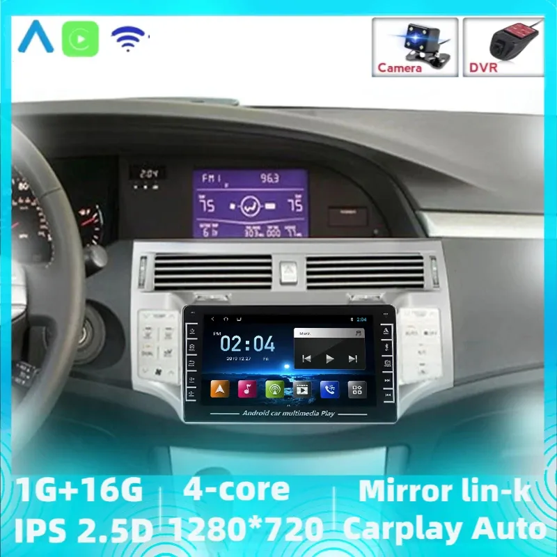 10.1インチAndroid Car GPSビデオナビゲーショントヨタアバロン2006-2010タッチスクリーンWiFi am FM Radio Bluetooth DVR SWC TPMS