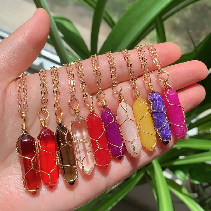Wholesale Reiki Healing Crystal Stone Gemstone Pendant Necklace With Chakra  Rose And Tiger Eye Design Gold Choker Jewelry From Snap_jewelry, $1.01 |  DHgate.Com