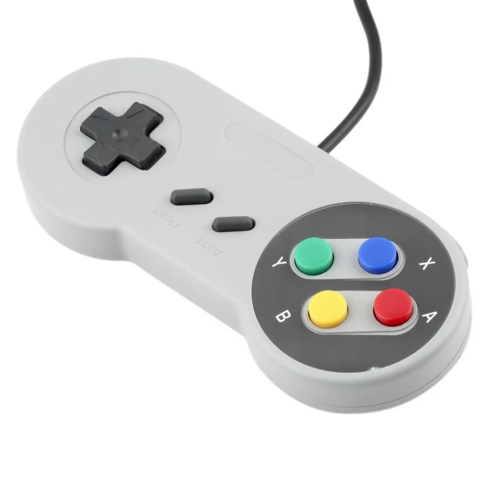 Contrôleur USB classique contrôleurs PC manette de jeu manette de remplacement pour Super SF SNES NES tablette LaWindows MAC